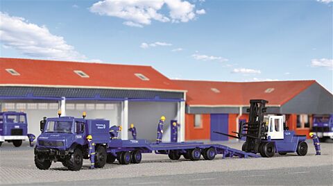 Camion THW UNIMOG cu trailer