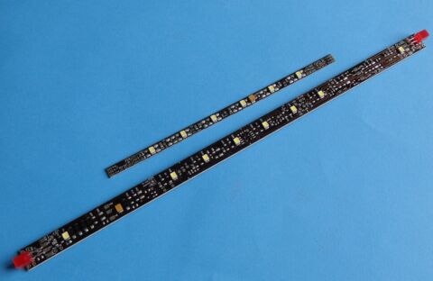 Iluminare vagon calatori, etajat - analog (alb cald)