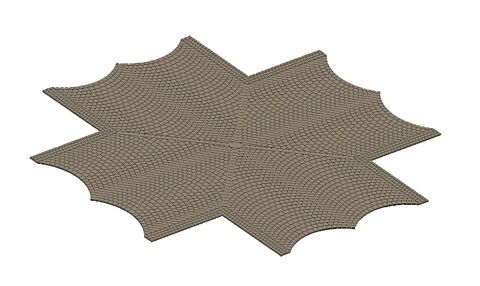 Intersectie drum piatra cubica