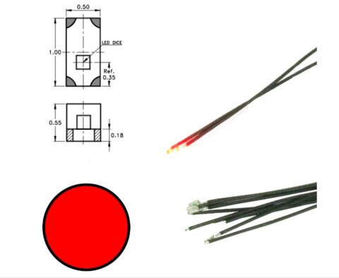 Led cu fire conexiune, rosu