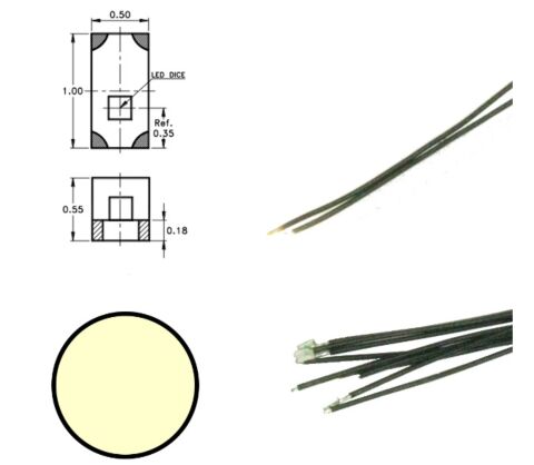 Led cu fire conexiune, alb-cald
