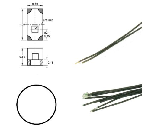 Led cu fire conexiune, alb