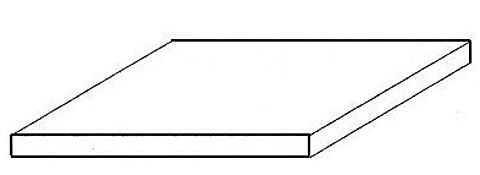 Set 3 placi abs alb 0.38 mm