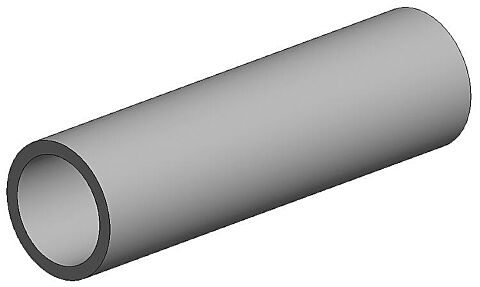 Set 6 profile teava diam. 2.4 mm alb