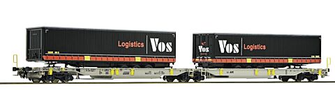 Vagon articulat transport semiremorci