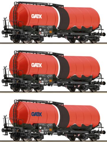 Set 3 vagoane cisterna, "GATX"