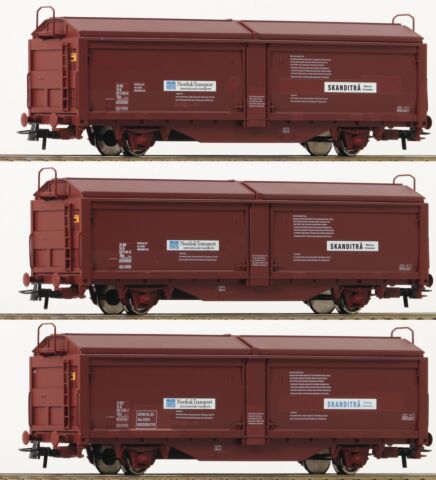 Set 3 vagoane cu pereti culisanti, SJ