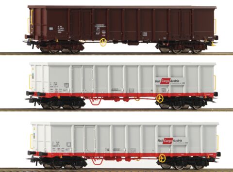 Set 3 vagoane gondola, OBB