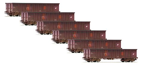 Set 6 vagoane gondola, OBB