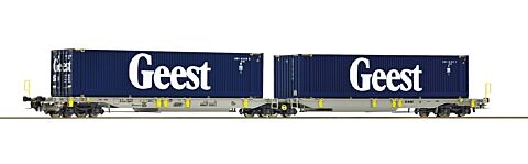 Vagon articulat transport containere, AAE