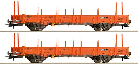 Set 2 vagoane platforma, "Wascosa" 