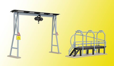 Platforma de lucru si macara