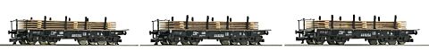 Set 3 vagoane transport greu, DR