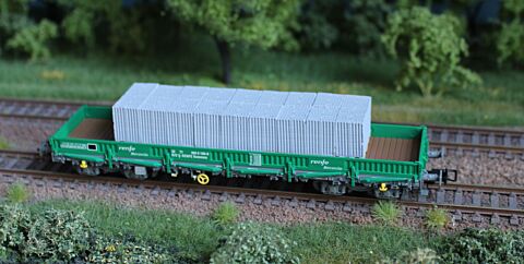 Vagon platforma cu incarcatura, Renfe